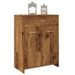 Armoire de salle de bain vieux bois 60x33x80 cm bois ingénierie