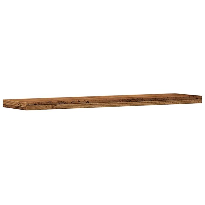 Étagères murales 4 pcs vieux bois 40x20x1,5cm bois d'ingénierie – Image 2