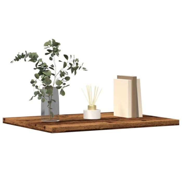 Panneaux de bibliothèque 4 pcs vieux bois 40x30x1,5 cm – Image 1