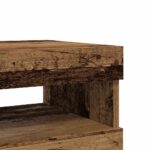 Meubles TV avec lumières LED 2 pcs vieux bois bois d'ingénierie – Image 9