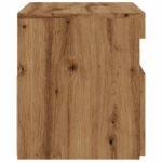 Meuble TV avec lumières LED chêne artisanal bois d'ingénierie – Image 6