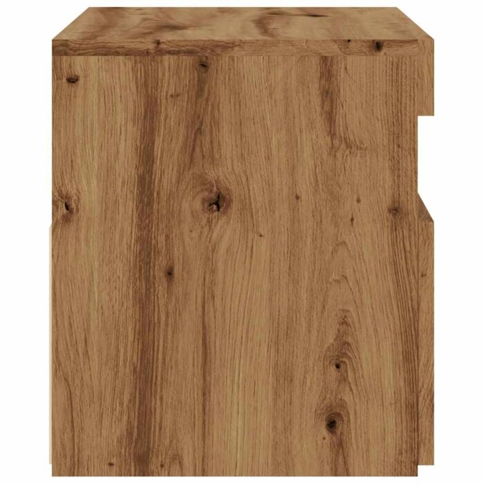 Meuble TV avec lumières LED chêne artisanal bois d'ingénierie – Image 6
