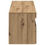Meubles TV avec lumières LED 2 pcs chêne artisanal – Image 7
