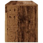 Meuble TV avec lumières LED vieux bois bois d'ingénierie – Image 6