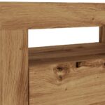 Meuble TV avec lumières LED chêne artisanal bois d'ingénierie – Image 9