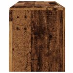 Meuble TV avec lumières LED vieux bois bois d'ingénierie – Image 6