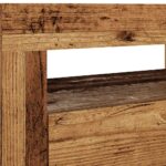 Meuble TV avec lumières LED vieux bois bois d'ingénierie – Image 9