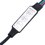 Meuble TV avec lumières LED chêne artisanal bois d'ingénierie – Image 11