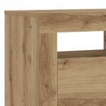 Meuble TV avec lumières LED chêne artisanal bois d'ingénierie – Image 9