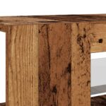 Meuble TV avec lumières LED vieux bois bois d'ingénierie – Image 8