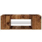 Meuble TV avec lumières LED vieux bois bois d'ingénierie – Image 5