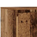 Meuble TV avec lumières LED vieux bois bois d'ingénierie – Image 9