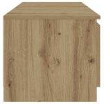 Meuble TV avec lumières LED chêne artisanal bois d'ingénierie – Image 6