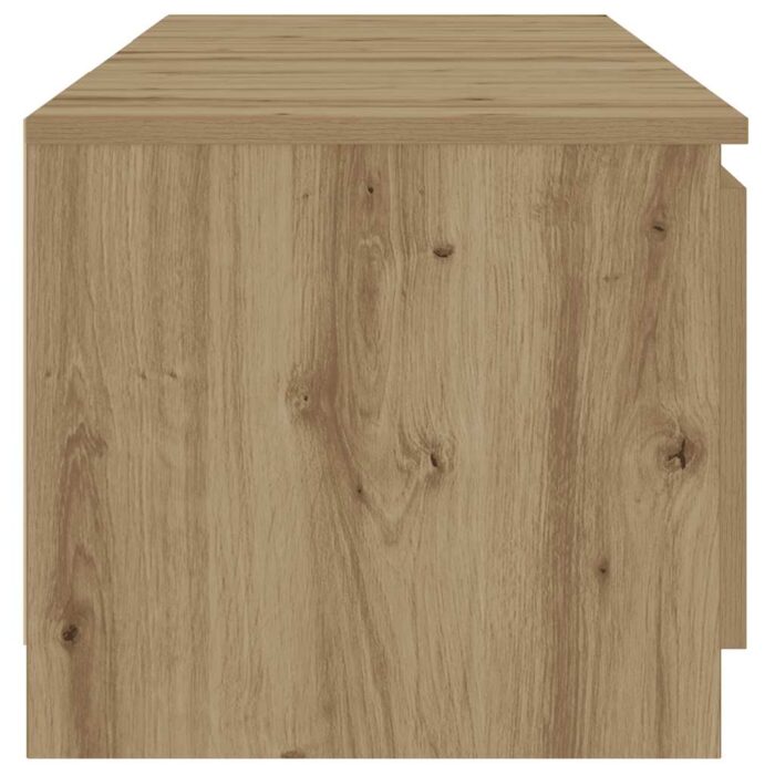 Meuble TV avec lumières LED chêne artisanal bois d'ingénierie – Image 6