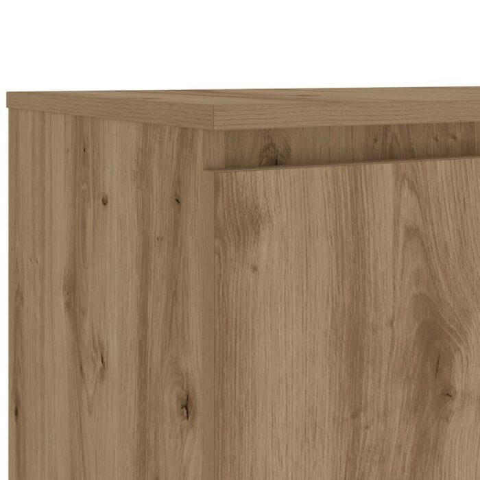 Meuble TV avec lumières LED chêne artisanal bois d'ingénierie – Image 9