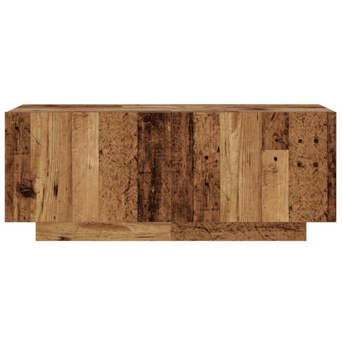 Meuble TV vieux bois 100x35x40 cm bois d'ingénierie – Image 2