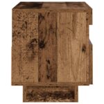 Meuble TV avec lumières LED vieux bois bois d'ingénierie – Image 5