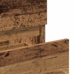 Armoire de salle de bain et miroir vieux bois bois d'ingénierie – Image 6