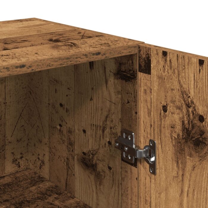 Meuble TV vieux bois 30,5x30x60 cm bois d'ingénierie – Image 7