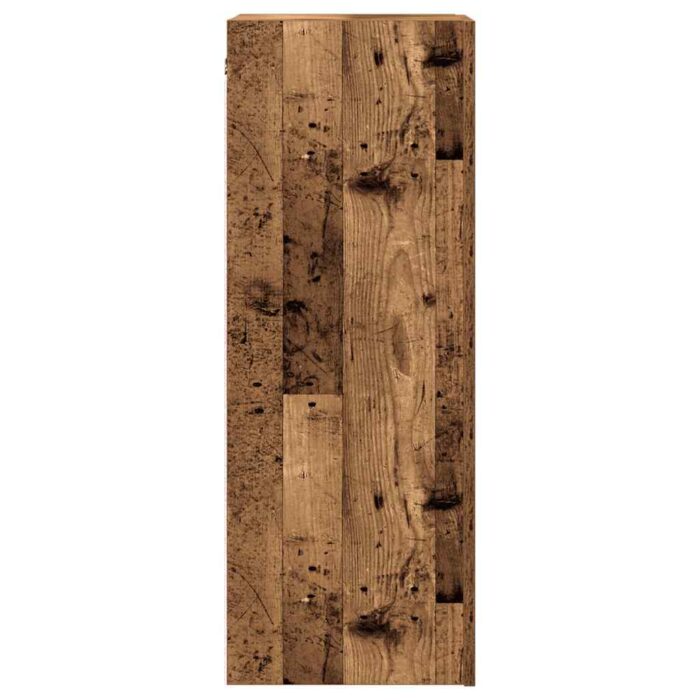 Meuble mural vieux bois 30,5x30x90 cm bois d'ingénierie – Image 3