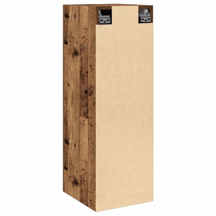 Meuble mural vieux bois 30,5x30x90 cm bois d'ingénierie – Image 4