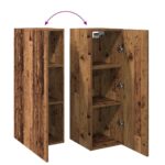 Meubles TV 2 pcs vieux bois 30,5x30x90 cm bois d'ingénierie – Image 6