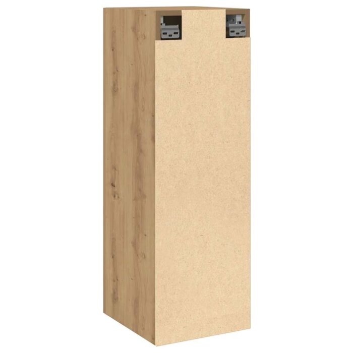 Meuble TV chêne artisanal 30,5x30x90 cm bois d'ingénierie – Image 4
