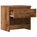 Table de chevet vieux bois 40x30x39 cm bois d'ingénierie – Image 5