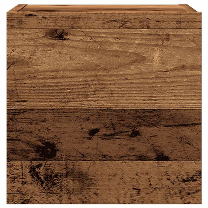 Meuble TV mural 2 pcs vieux bois 30,5x30x30 cm – Image 2