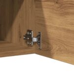 Meuble TV mural chêne artisanal 30,5x30x30 cm – Image 7