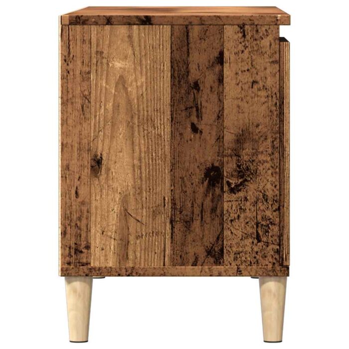Meuble TV vieux bois 102x35x50 cm bois d'ingénierie – Image 3