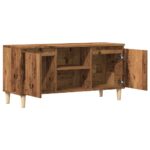 Meuble TV vieux bois 102x35x50 cm bois d'ingénierie – Image 7