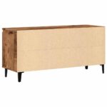 Meuble TV vieux bois 102x35x50 cm bois d'ingénierie – Image 4