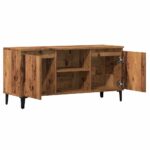 Meuble TV vieux bois 102x35x50 cm bois d'ingénierie – Image 5