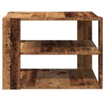 Table basse vieux bois 58x58x40 cm bois d'ingénierie – Image 2