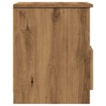 Tables chevet 2 pcs chêne artisanal 40x40x50 cm bois ingénierie – Image 4