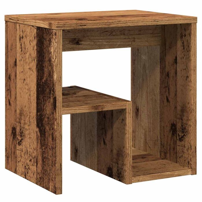 Table de chevet vieux bois 40x30x40 cm bois d'ingénierie – Image 5
