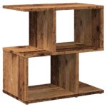 Table de chevet vieux bois 50x30x51,5 cm bois d'ingénierie – Image 4