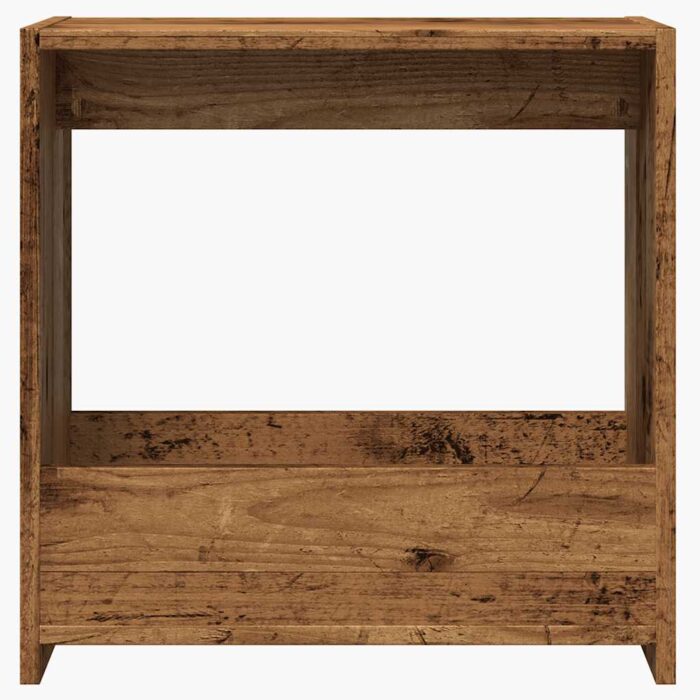Table d'appoint vieux bois 50x26x50 cm bois d'ingénierie – Image 2