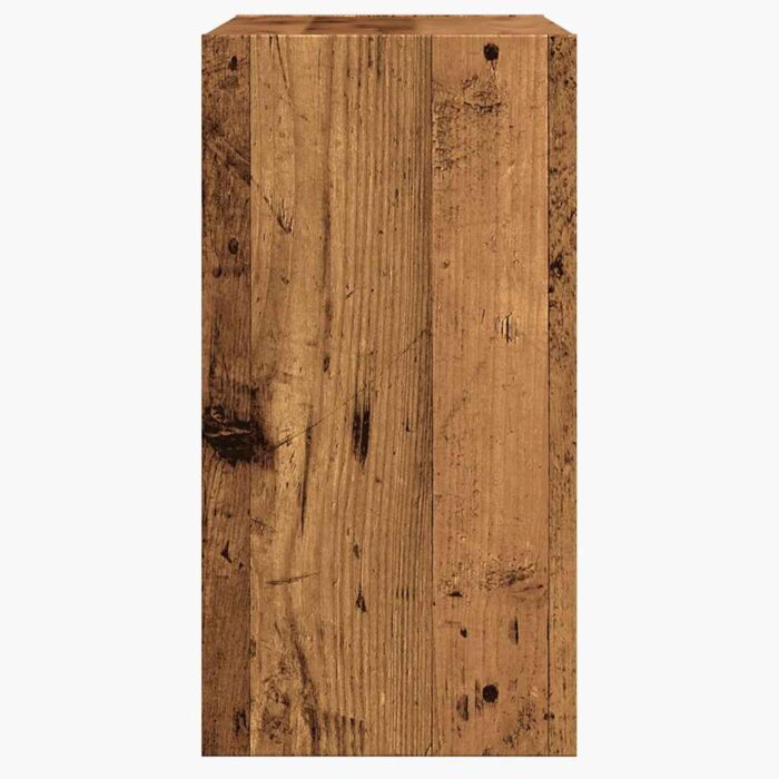 Table d'appoint vieux bois 50x26x50 cm bois d'ingénierie – Image 3