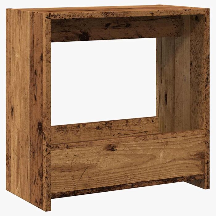Table d'appoint vieux bois 50x26x50 cm bois d'ingénierie – Image 4