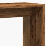 Table d'appoint vieux bois 50x26x50 cm bois d'ingénierie – Image 5