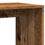 Table d'appoint vieux bois 59x36x38 cm bois d'ingénierie – Image 5