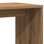 Table d'appoint chêne artisanal 59x36x38 cm bois d'ingénierie – Image 5