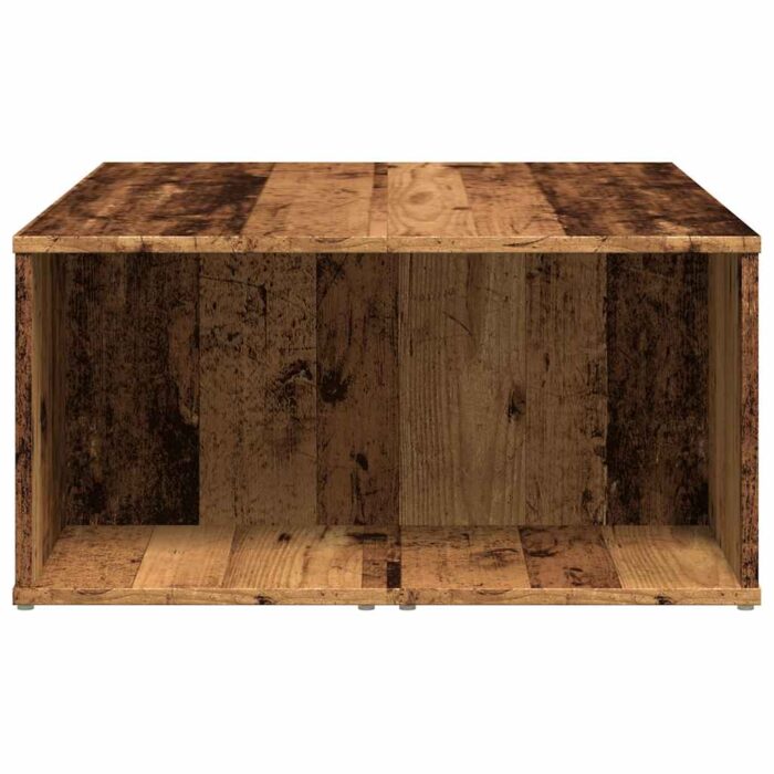 Table basse vieux bois 90x67x33 cm bois d'ingénierie – Image 3