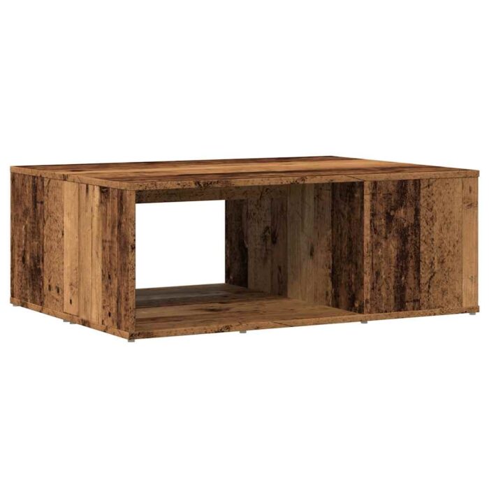 Table basse vieux bois 90x67x33 cm bois d'ingénierie – Image 4