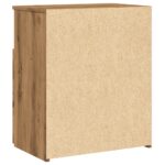 Table de chevet chêne artisanal 50x32x60 cm bois d'ingénierie – Image 5