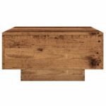 Table basse vieux bois 90x60x31 cm bois d'ingénierie – Image 3