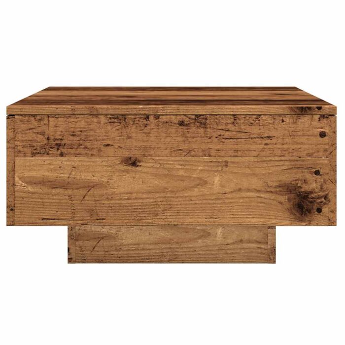 Table basse vieux bois 90x60x31 cm bois d'ingénierie – Image 3