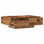 Table basse vieux bois 90x60x31 cm bois d'ingénierie – Image 5